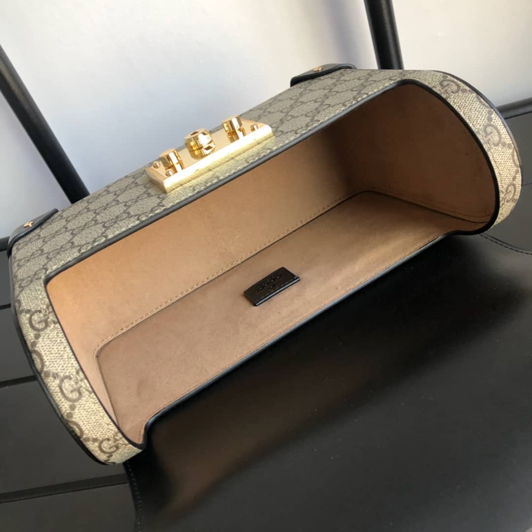 Gvc*1 Padlock GG Small Bamboo Shoulder Bag Replica Brown 603221