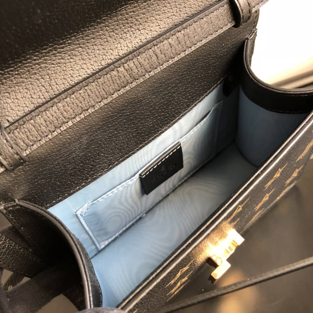 Gvc*1 GG Sylvie Mini Shoulder Bag Replica Black 470270