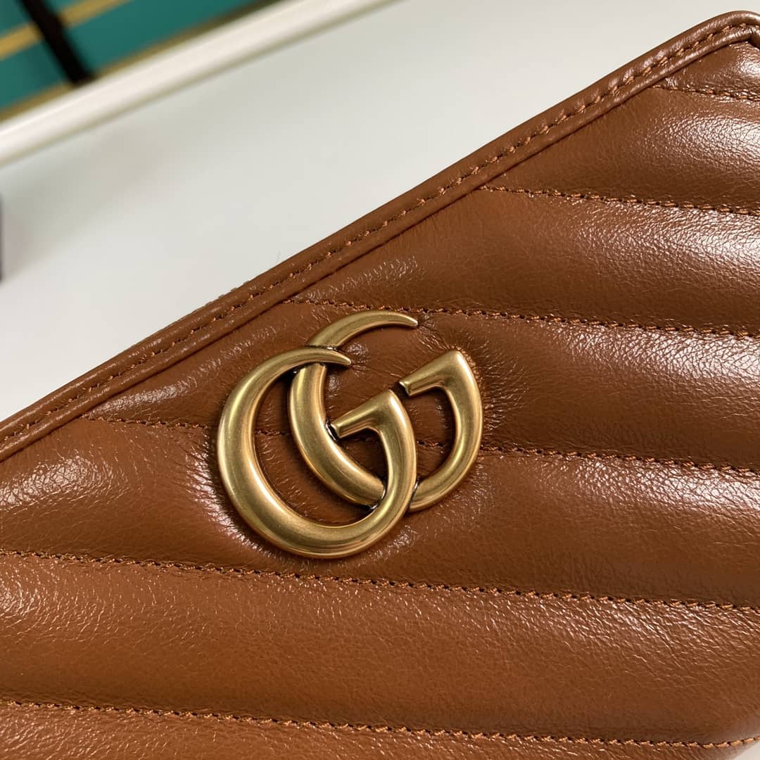 Gvc*1 GG Marmont Large Zip Around Wallet Replica 443123