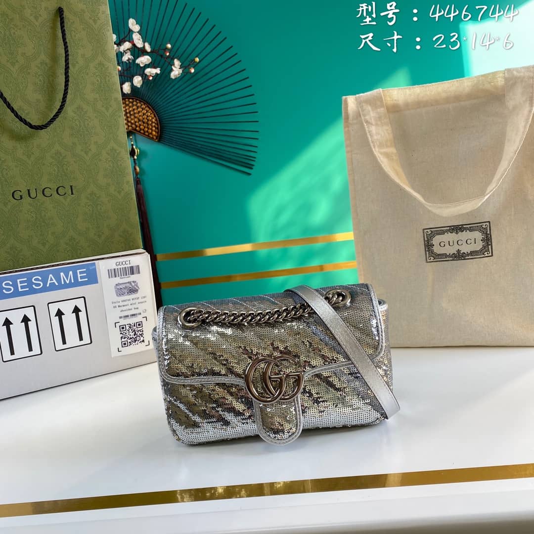 Gvc*1 Marmont GG Matelasse Leather Mini Shoulder Bag Replica 446744