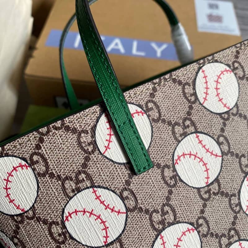 Gvc*1 Children GG Svp*me Canvas Replica Tote Brown 410812