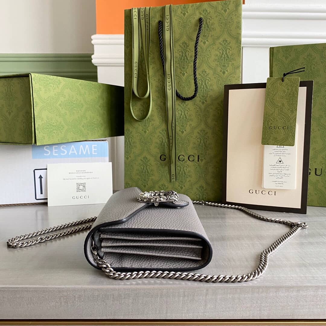 Gvc*1 Dionysus Chain Wallet Shoulder Bag Replica Gray 401231