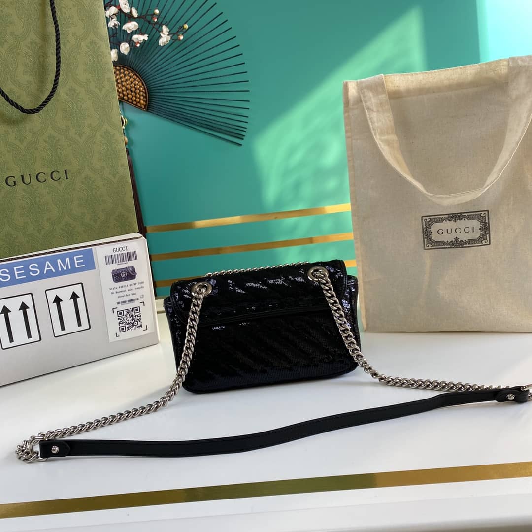 Gvc*1 Marmont GG Matelasse Leather Mini Shoulder Bag Replica 446744