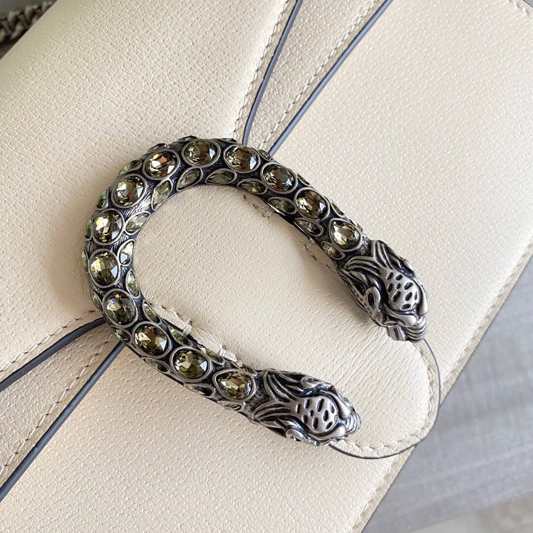 Gvc*1 Dionysus Dupe GG Svp*me Dionysus Chain Replica Shoulder Bag White 400249