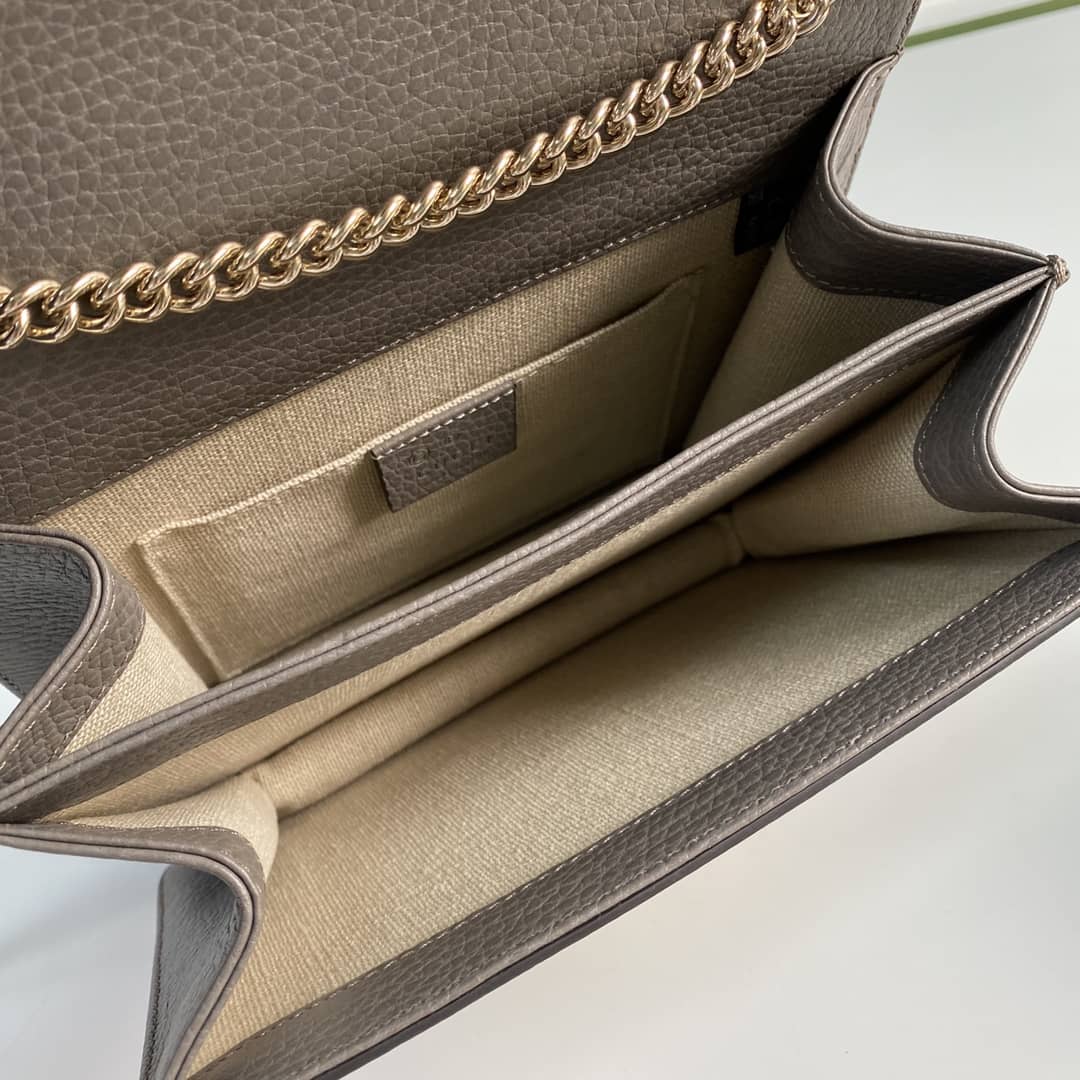 Gvc*1 Interlocking Leather Chain Crossbody Bag Replica 510304