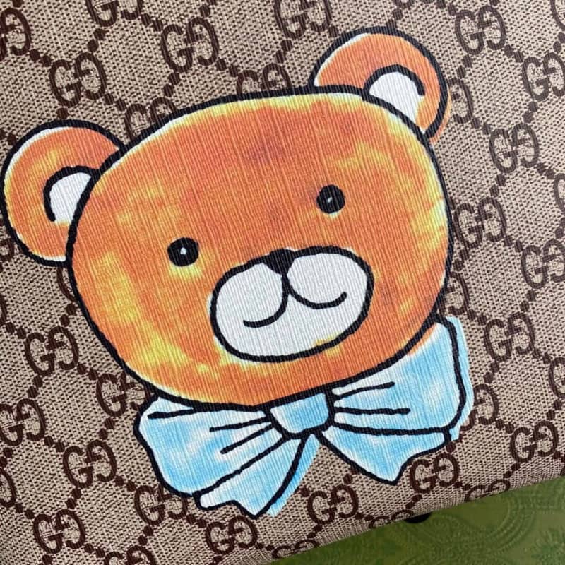 Gvc*1 Children GG Svp*me Canvas Replica Tote Brown 410812