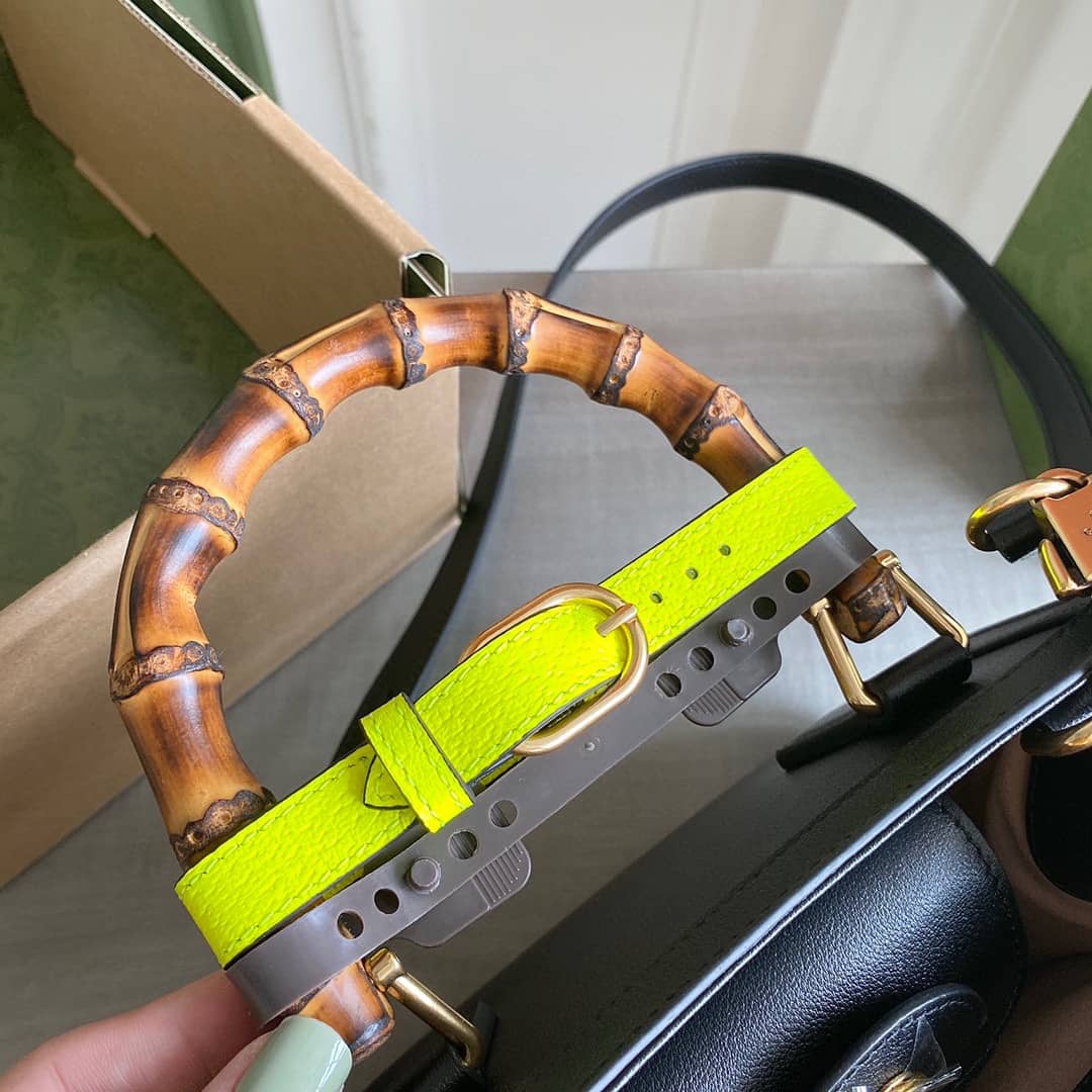 Gvc*1 Diana Mini Bamboo Tote Bag Replica Black 655661