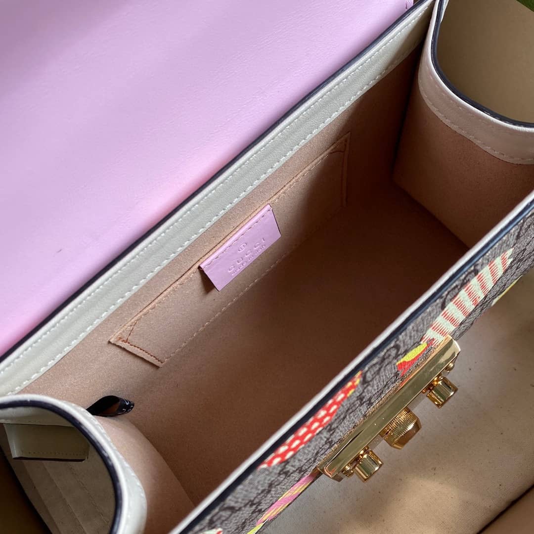 Gvc*1 Padlock Small GG Chain Shoulder Bag Replica Pink 409487