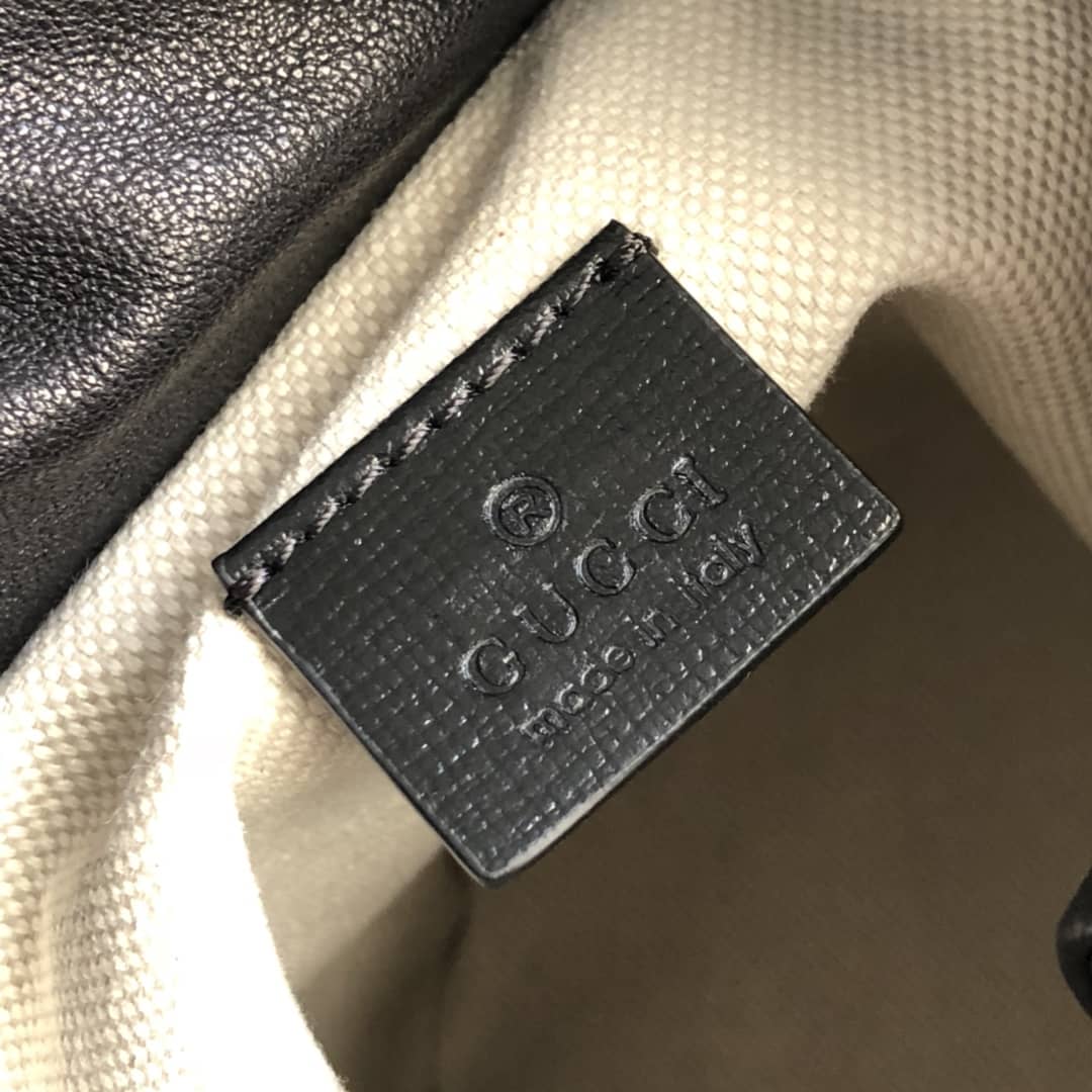 Gvc*1 Horsebit 1955 Small Bucket Bag Replica Black 637115