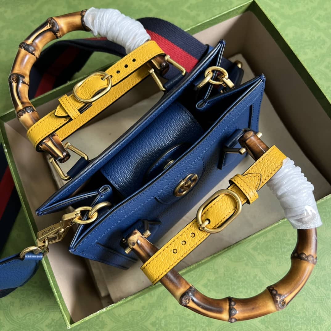 Gvc*1 Diana Mini Tote Blue 702732 Replica Bag