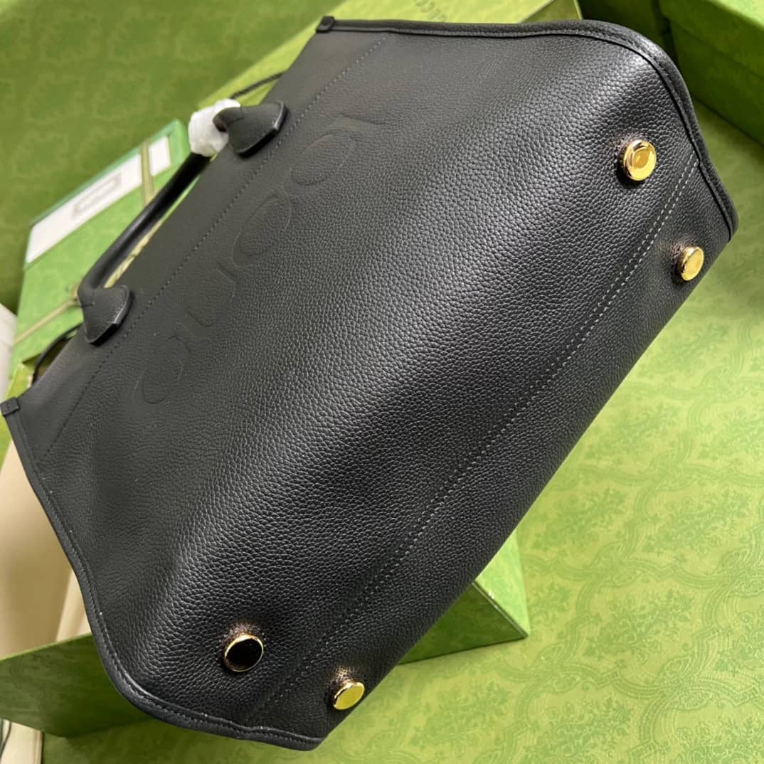 Gvc*1 Small Leather Tote With Gvc*1 Logo 674822 Replica Bag