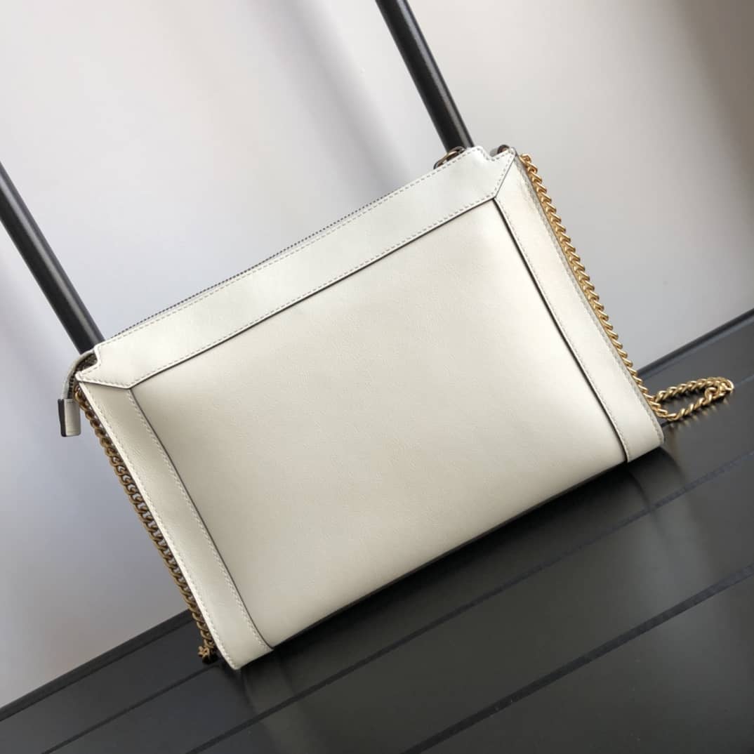 Gvc*1 Small Shoulder Bag With Double G Replica White 648999
