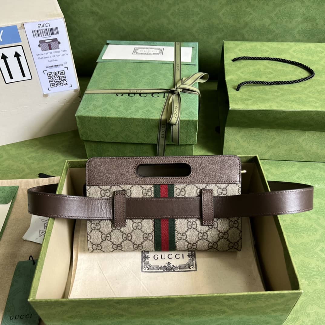 Gvc*1 Ophidia GG Svp*me Canvas Belt Bag 704196 Replica