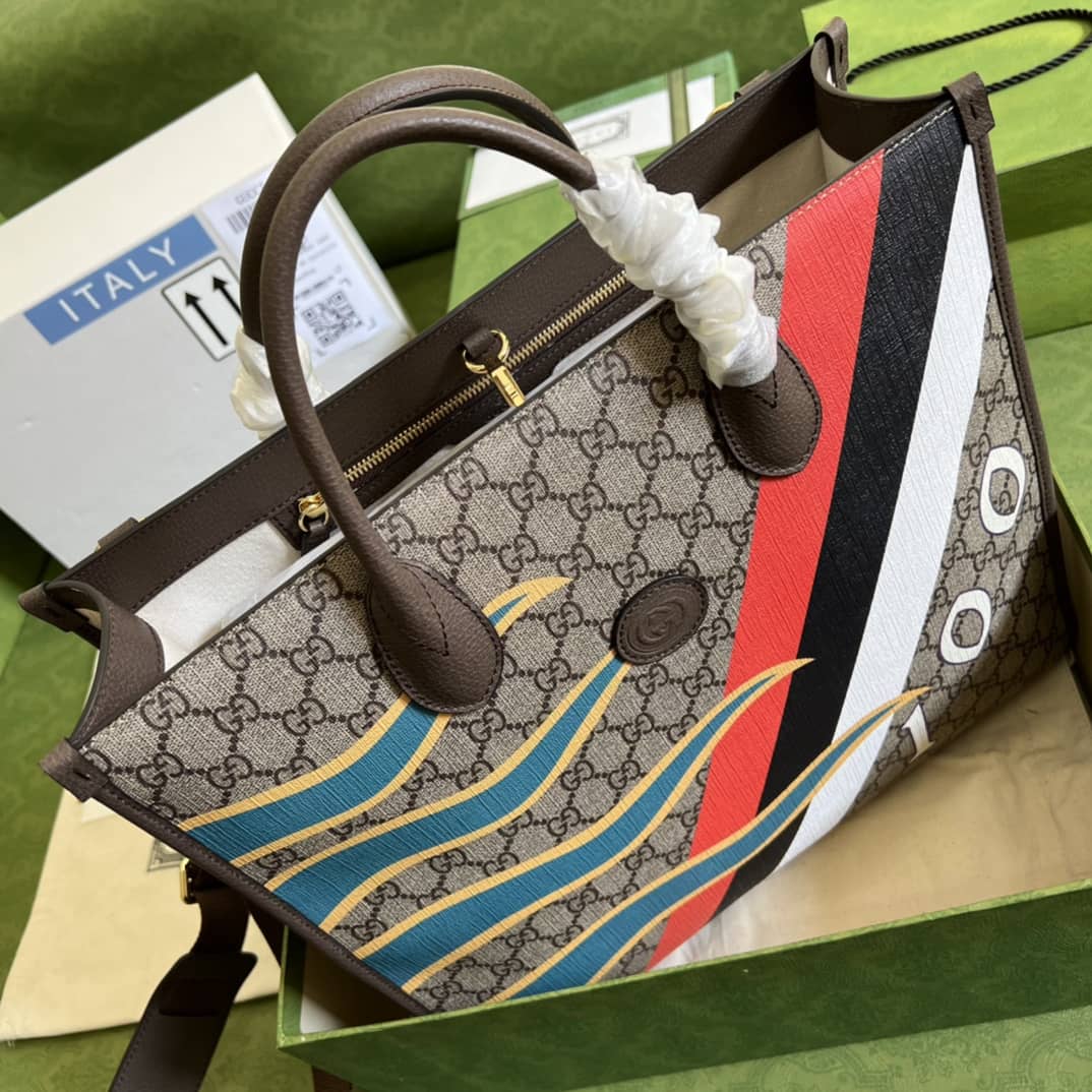 Gvc*1 Geometric Print Medium Tote Replica 674148