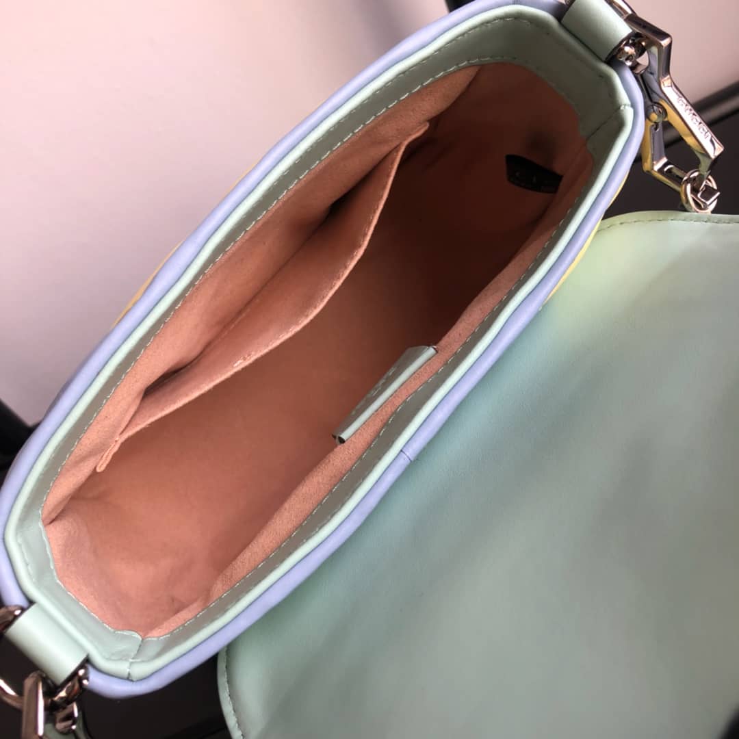 Gvc*1 GG Marmont Mini Leather Top Handle Bag Replica Colorful 547260