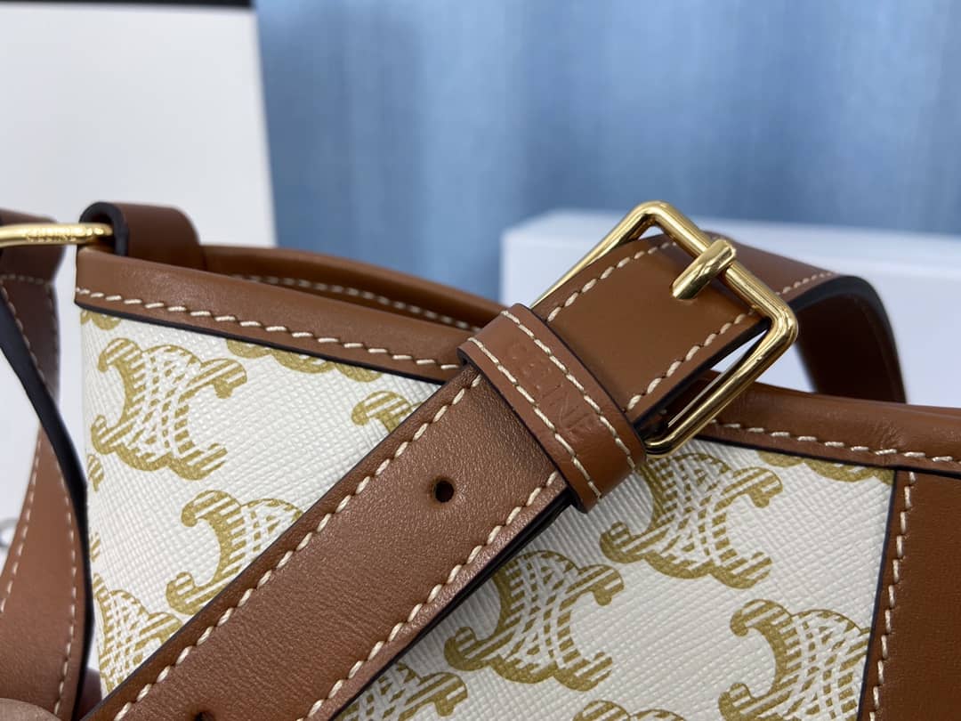 Ce1i*e Triomphe Bag Dupe Canvas Replica Bucket Bag