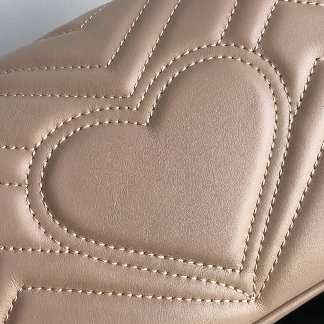 Gvc*1 GG Marmont Mini Matelasse Shoulder Bag Replica Khaki 446744