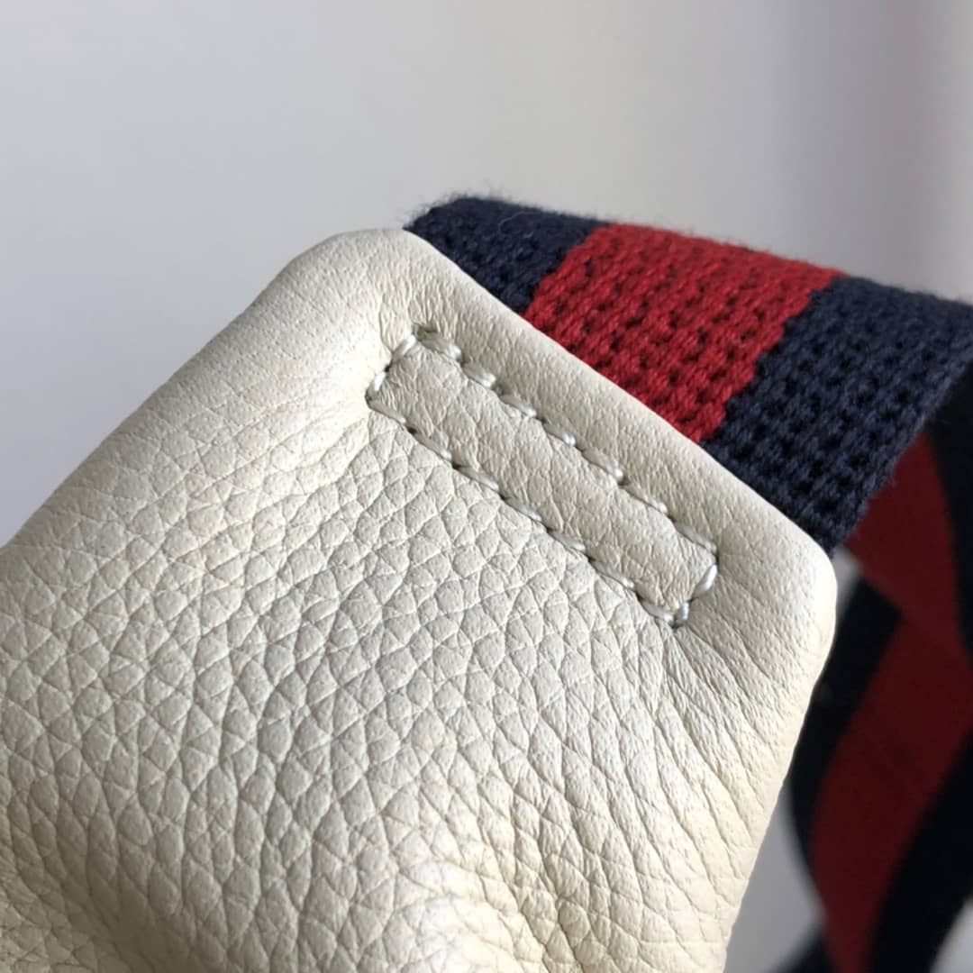 Gvc*1 Print Leather Belt Waist Bum Bag Replica White 493869