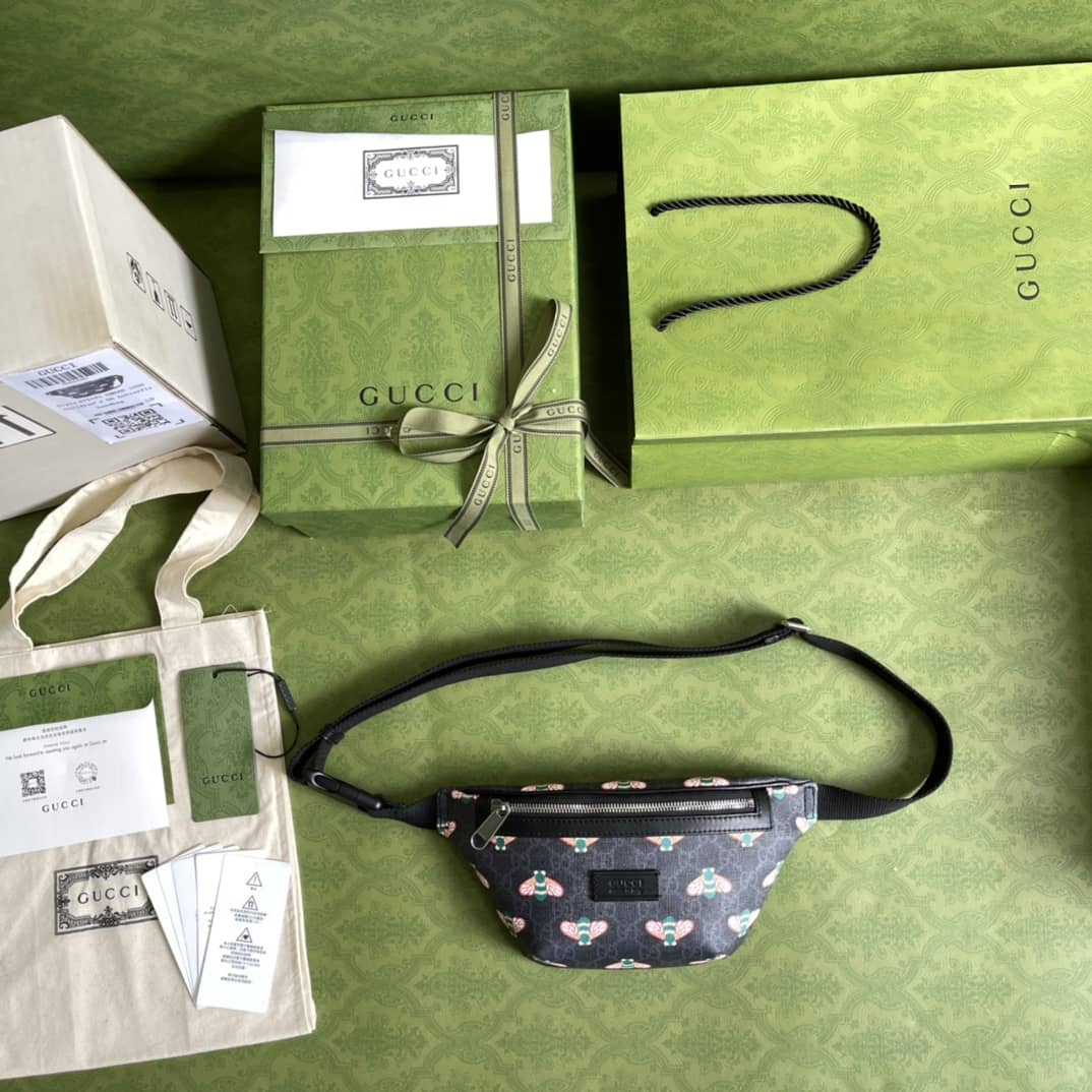 Gvc*1 Bestiary GG Svp*me Canvas Belt Bag With Bees Replica 675181