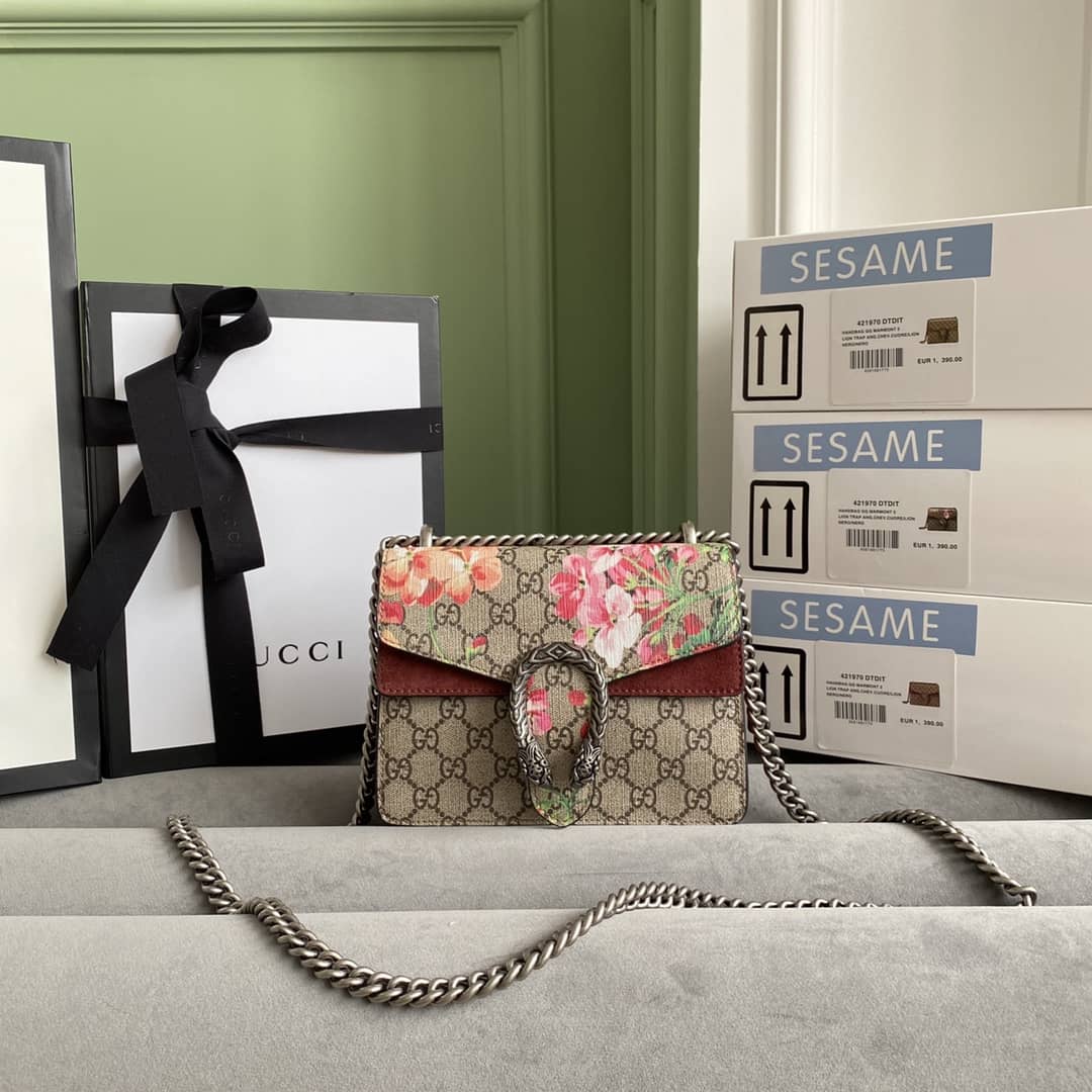 Gvc*1 Dionysus Dupe GG Svp*me Dionysus Chain Replica Shoulder Bag Brown 400249