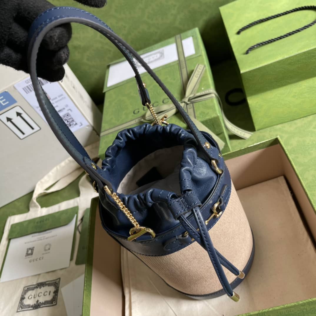 Gvc*1 Horsebit 1955 Small Bucket Bag Replica 637115