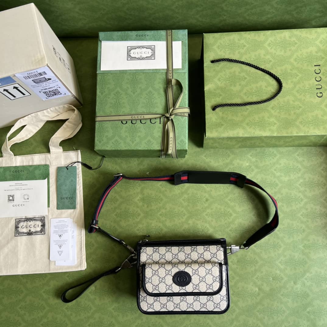 Gvc*1 Messenger Bag With Interlocking G 674164 Replica