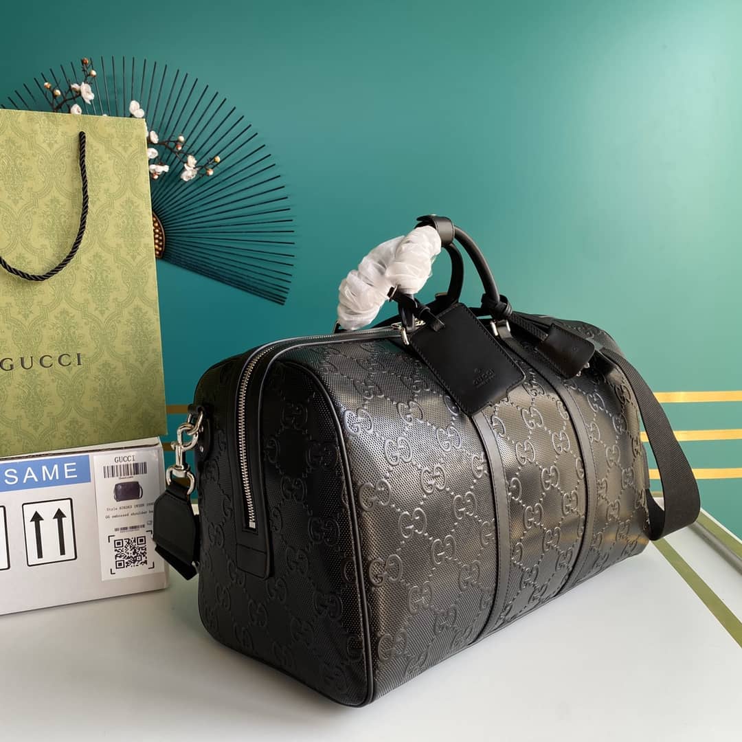 Gvc*1 GG Embossed Duffle Bag Replica 625768