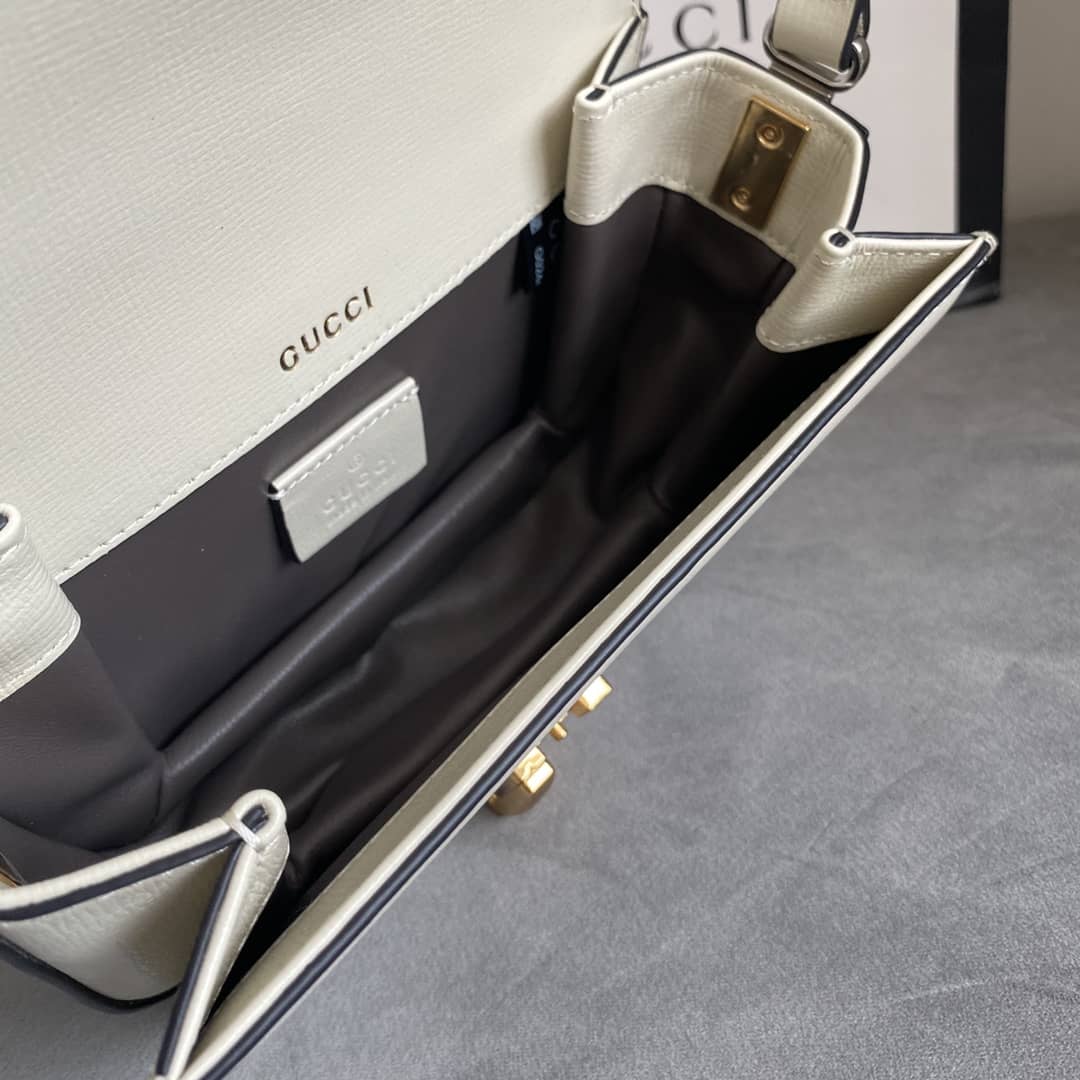 Gvc*1 Ladies Mini Sylvie Shoulder Bag Replica White 615965