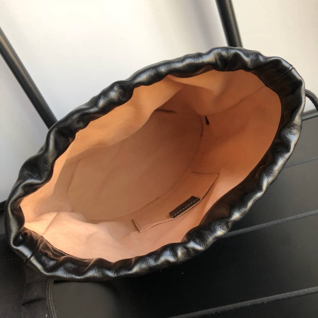 Gvc*1 1955 Horsebit Bucket Bag Replica Black 602118