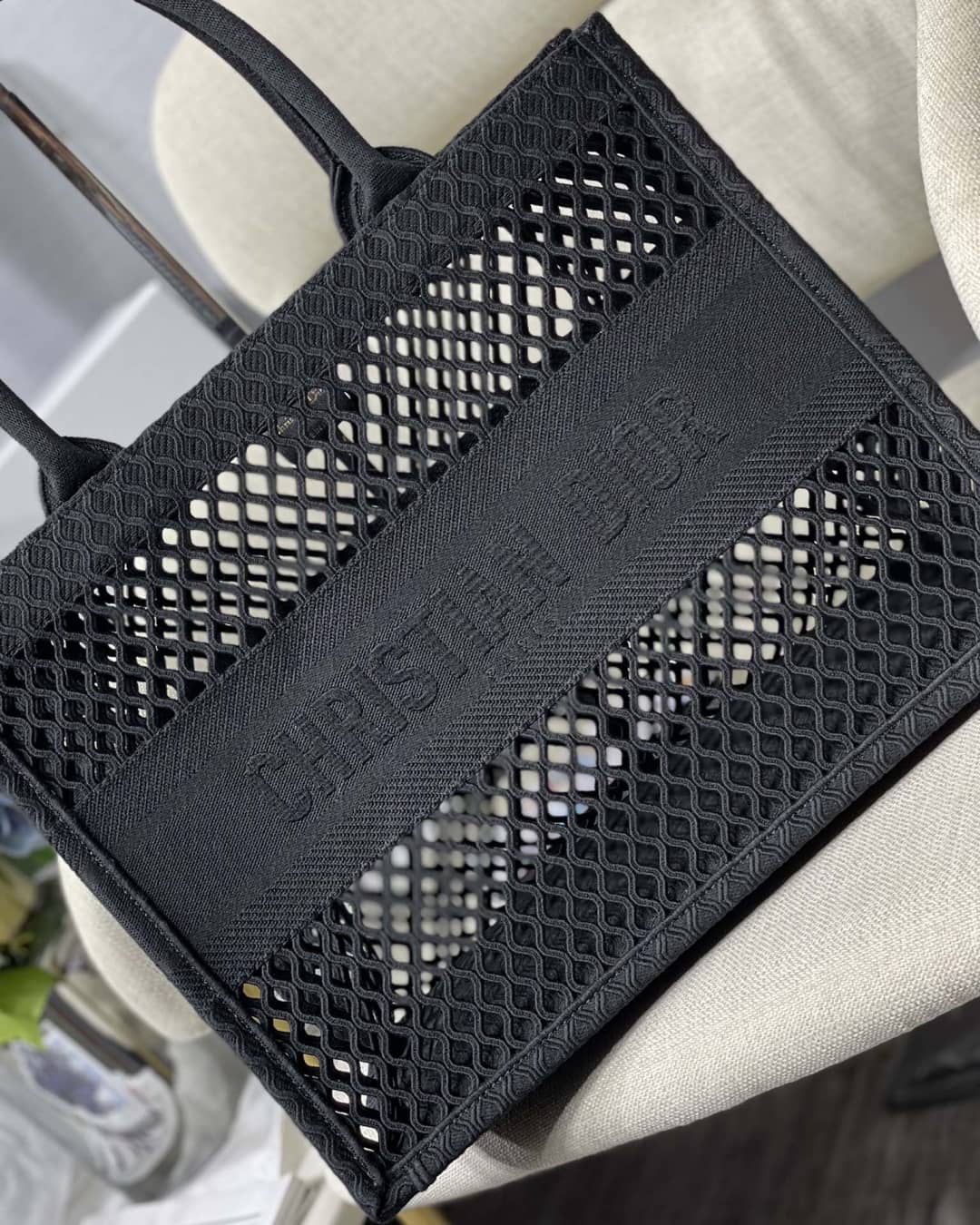 Chr1st1an D10r Mesh Book Tote Bag Dupe