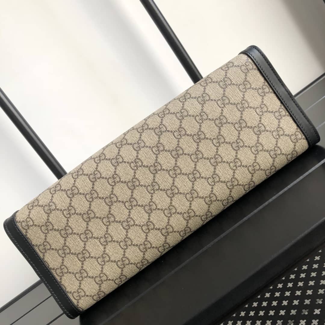 Gvc*1 Padlock Medium GG Svp*me Shoulder Bag Replica Brown Black 479197