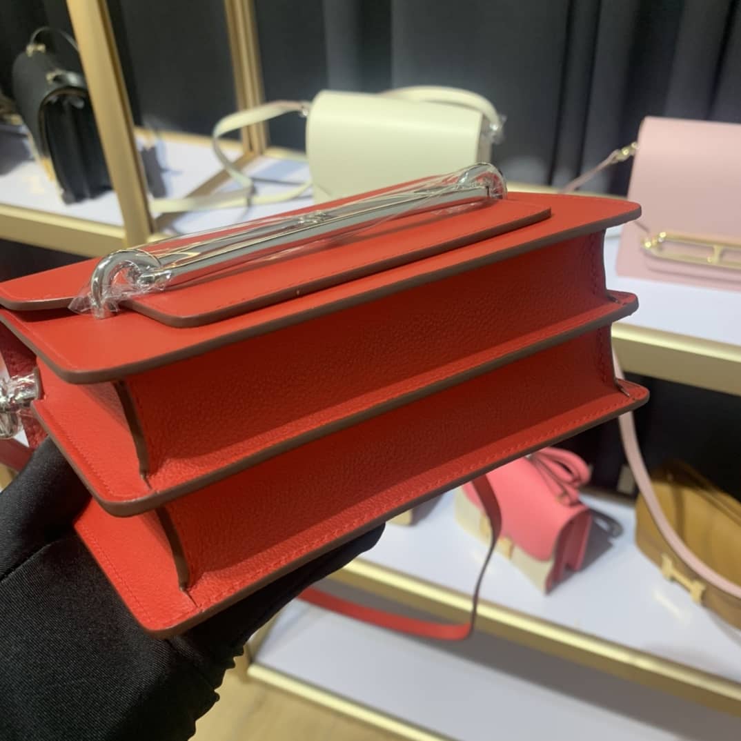 H**me5 Roulis Mini Sac Evercolor Calfskin Leather Crossbody Bag