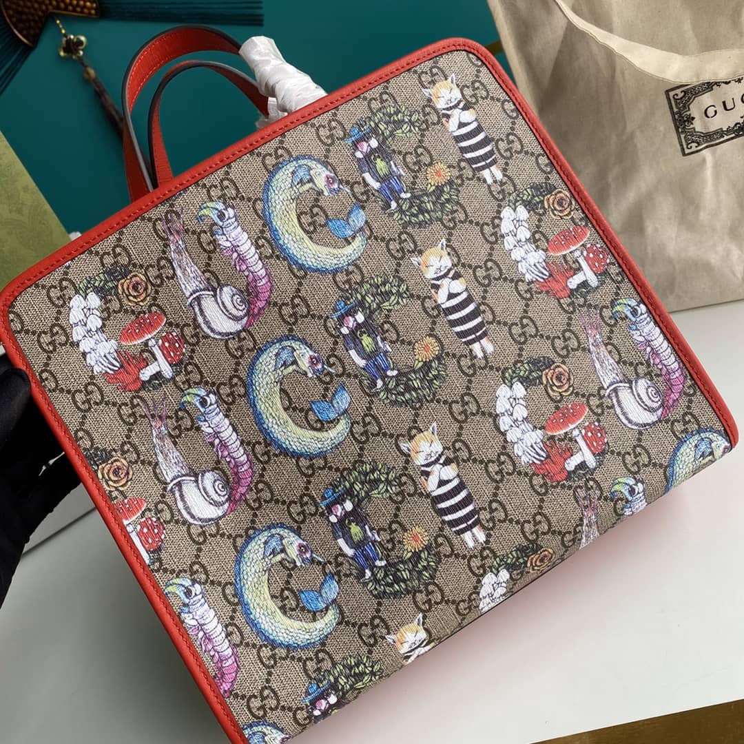Gvc*1 GG Printed Multicolor Kids Girl Tote Replica 605614