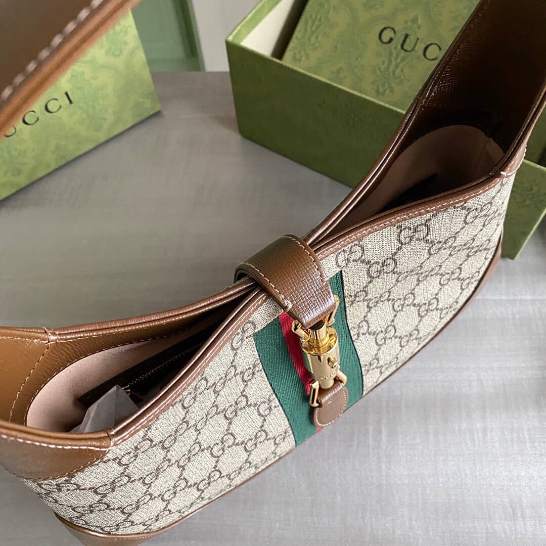 Gvc*1 GG Jackie 1961 Mini Shoulder Bag Replica Brown 637092