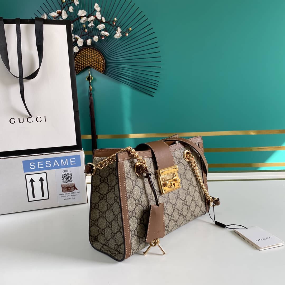 Gvc*1 Padlock Small Berry Tote Replica 498156