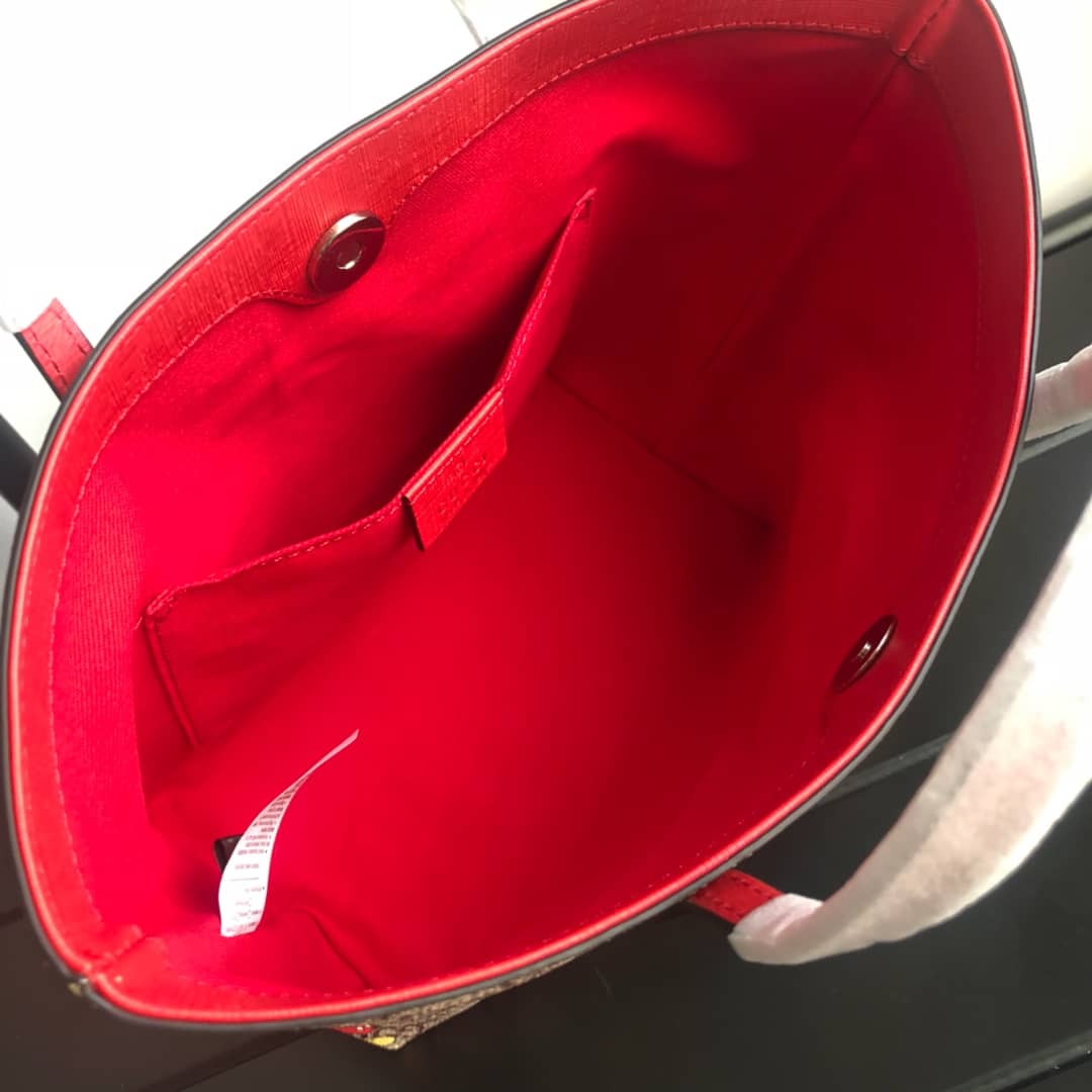 Gvc*1 Children GG Svp*me Canvas Replica Tote Brown 410812