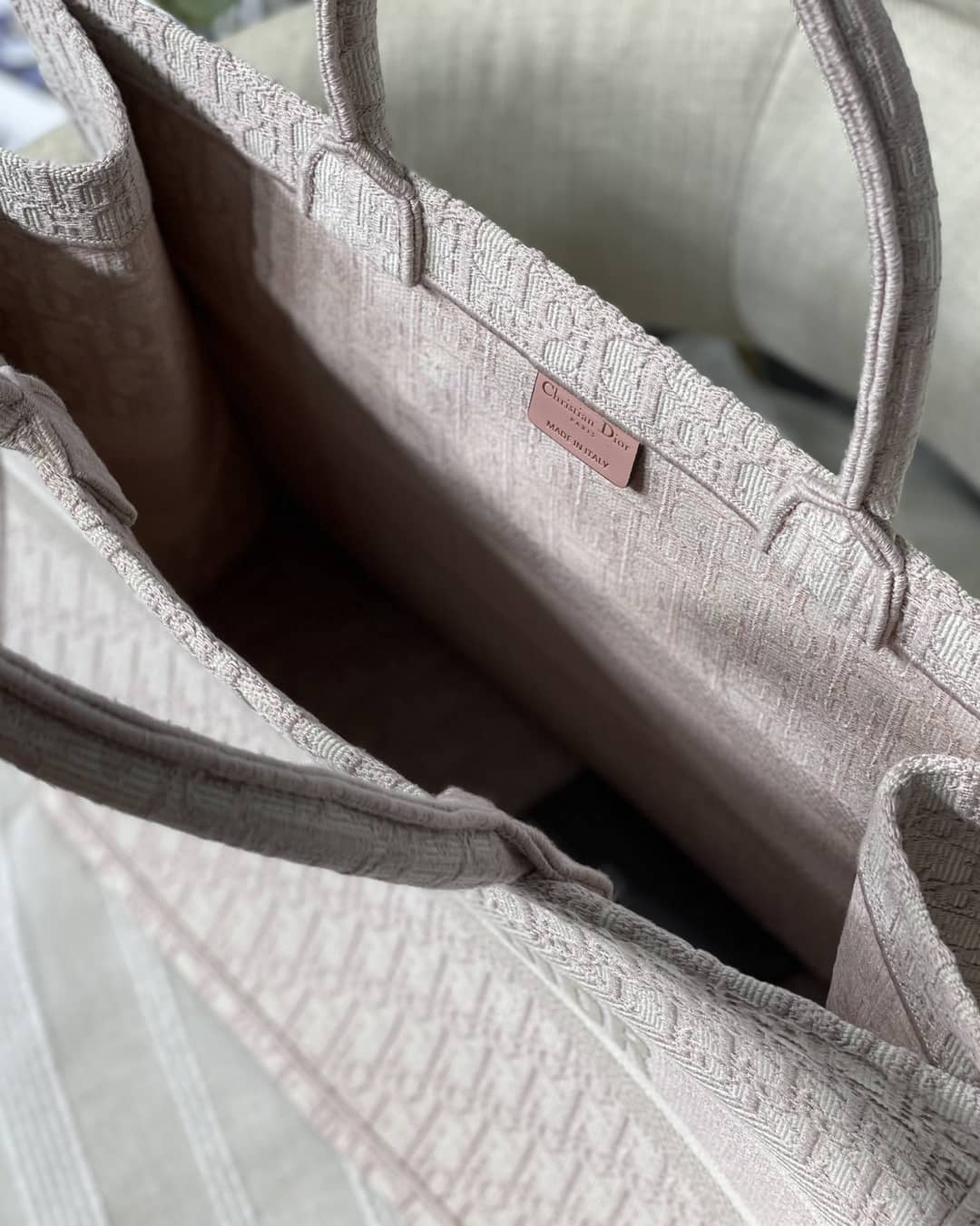 Chr1st1an D10r CD Book Embroidery Replica Tote