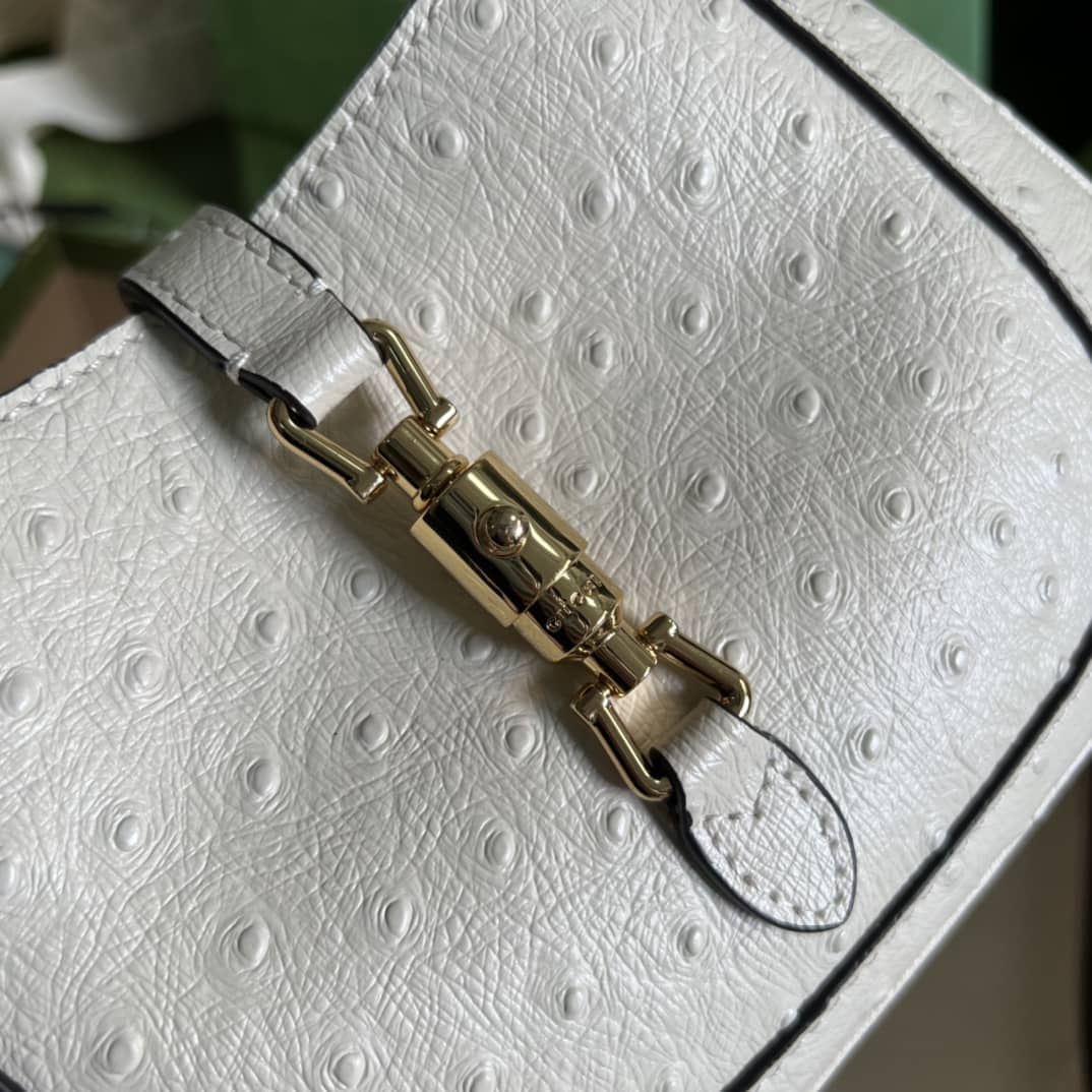 Gvc*1 Jackie 1961 Ostrich Mini Hobo 637091 Replica Shoulder Bag