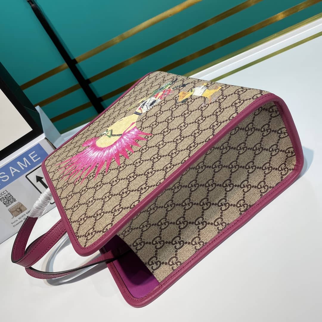 Gvc*1 GG Printed Multicolor Kids Girl Tote Replica 605614