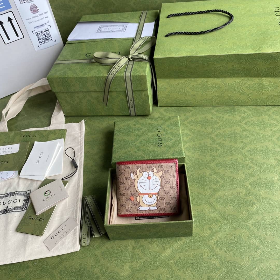 Gvc*1 x Doraemon Bifold Wallet Replica 654498