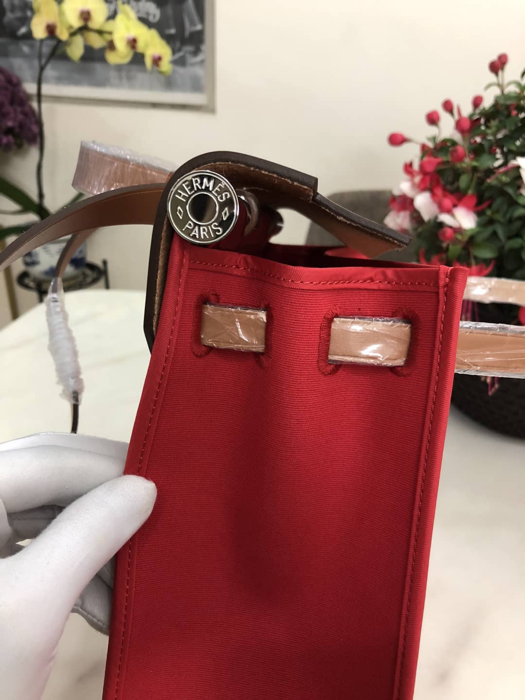 H**me5 Bag Replica 31 Canvas Leather  HerBag