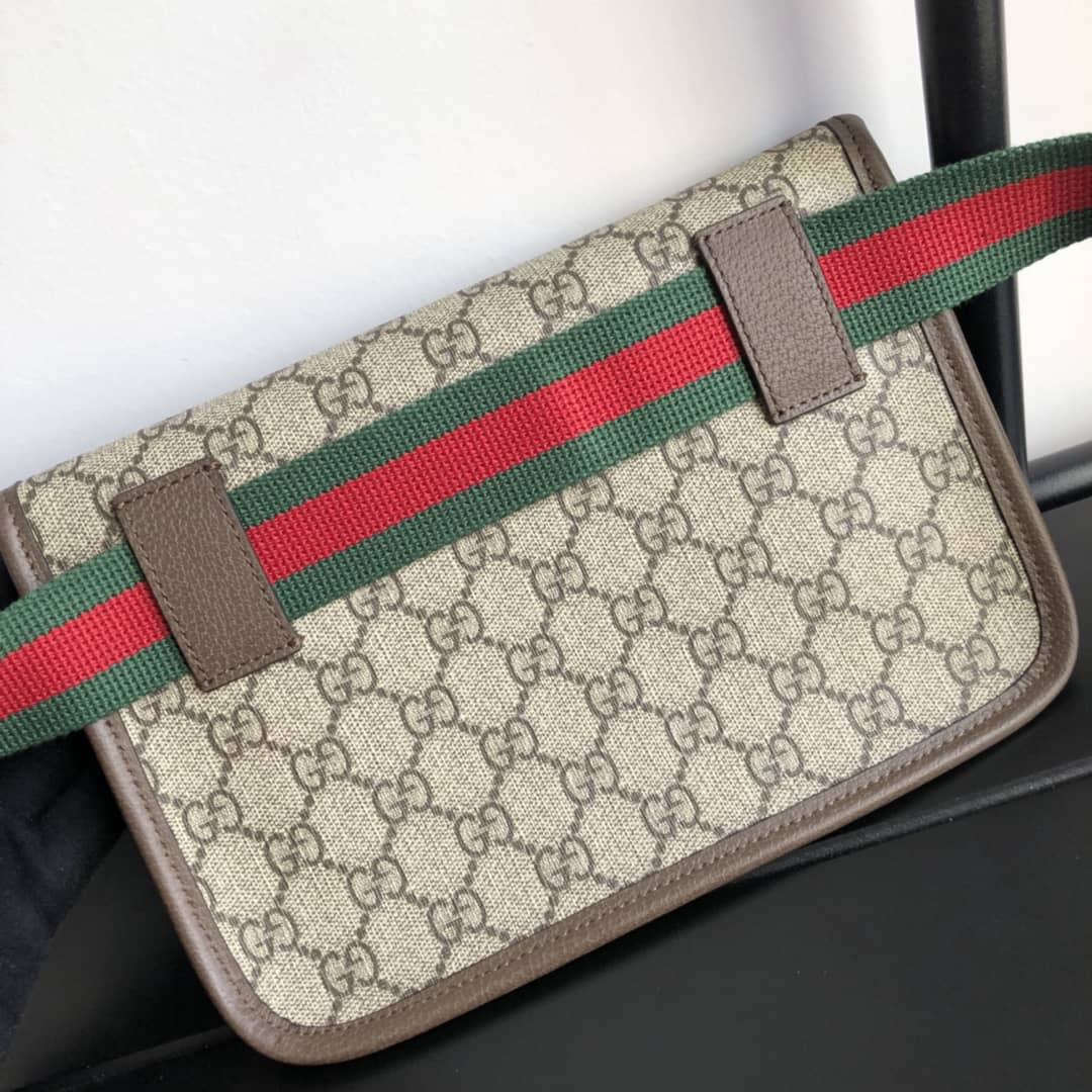 Gvc*1 Neo Vintage GG Svp*me Belt Bag Replica Brown 493930