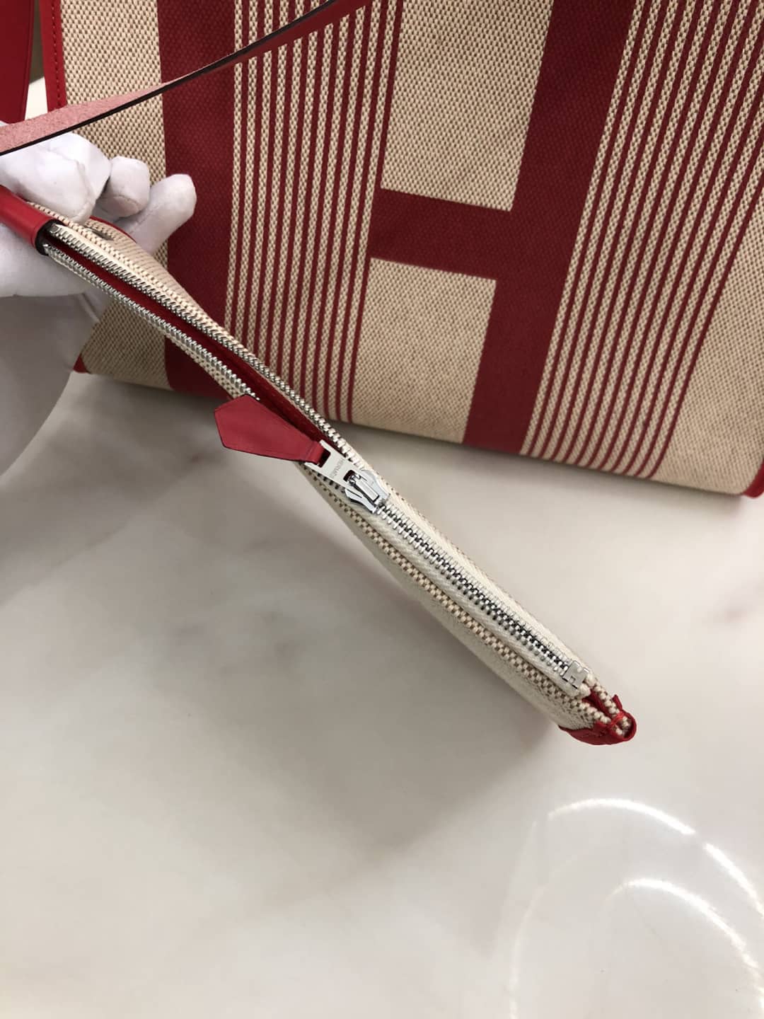 Replica H**me5 Birkin Bag 31 Canvas Leather HerBag