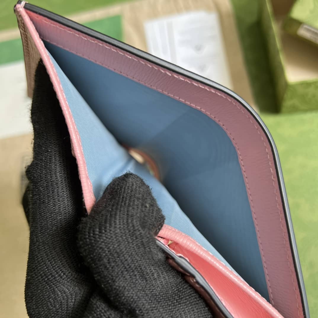 Gvc*1 Star Bananya Print Card Case Pink 701009 Replica Wallet