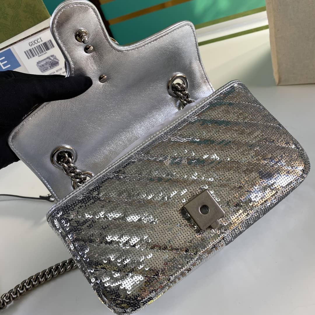 Gvc*1 Marmont GG Matelasse Leather Mini Shoulder Bag Replica 446744