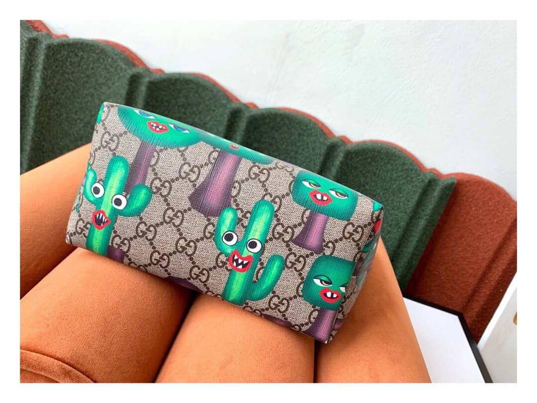 Gvc*1 Children GG Tote With Pineapple Bag Replica Green 580840