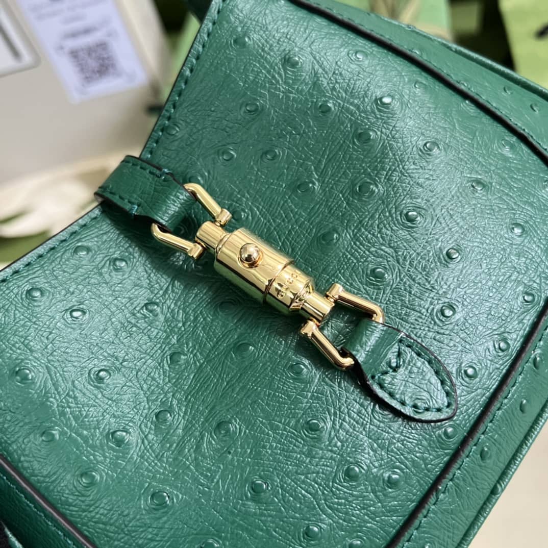 Gvc*1 Jackie 1961 Ostrich Mini Hobo 637091 Replica Shoulder Bag