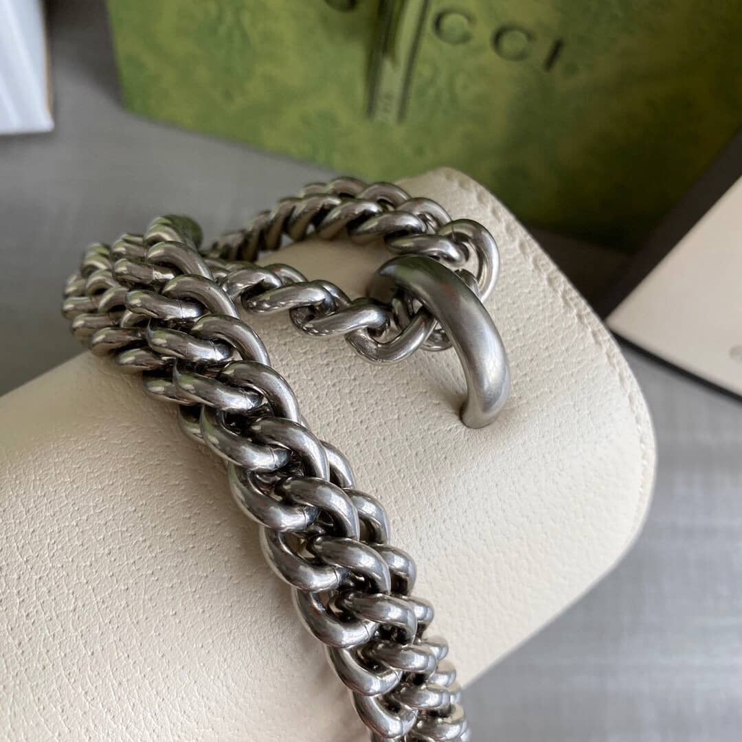 Gvc*1 Dionysus Dupe GG Svp*me Dionysus Chain Replica Shoulder Bag White 400249