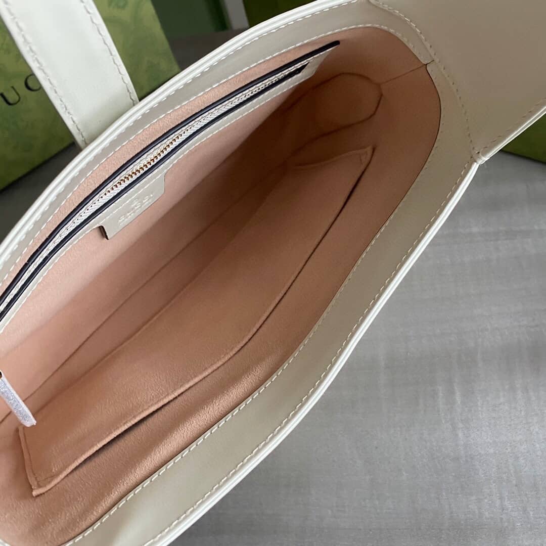 Gvc*1 GG Jackie 1961 Small Hobo Shoulder Bag Replica White 636709