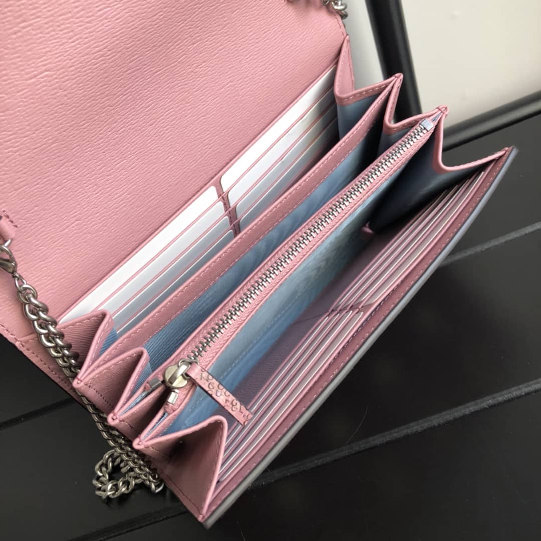 Gvc*1 Dionysus Chain Wallet Shoulder Bag Replica Pink 401231